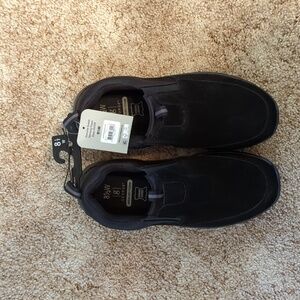 George Men's Black Memory Foam Slip-On Loafers